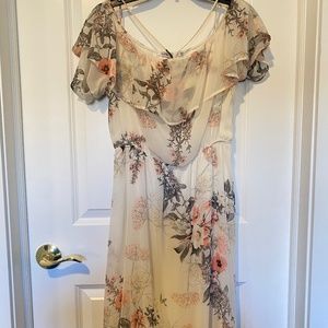Fraiche by J - Midi women floral dress size L